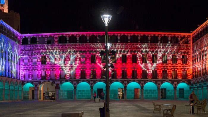 State-of-the-art dynamic lighting makes building at Badajoz, Spain to stand out 