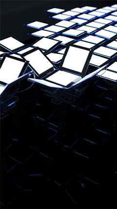 The Mimosa display showcased the possibilities of Philips's Lumiblade Organic LEDs