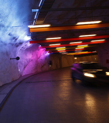 Philips car parking lighting implements indirect lighting in the P-Hämppi parking structure