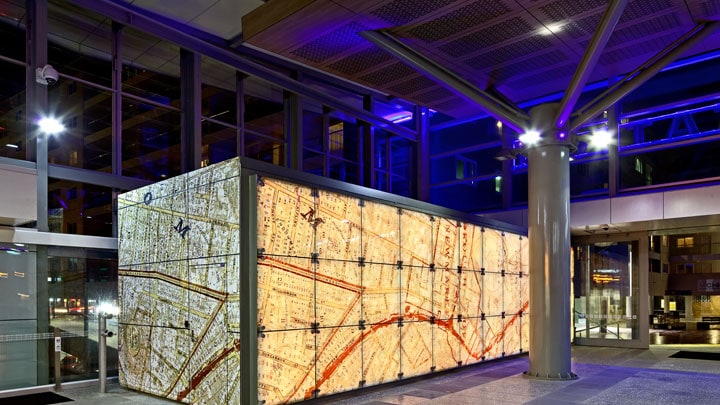 New Market station lighting in Auckland, New Zealand