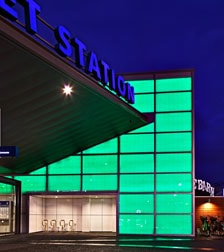 New Market station lighting in Auckland, New Zealand