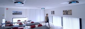 Reassuring employees and customers with UV-C light